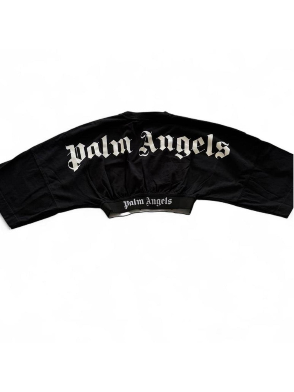 Black Palm Angels logo cropped shirt 
Size small but fits xs/s 
Has been worn bu